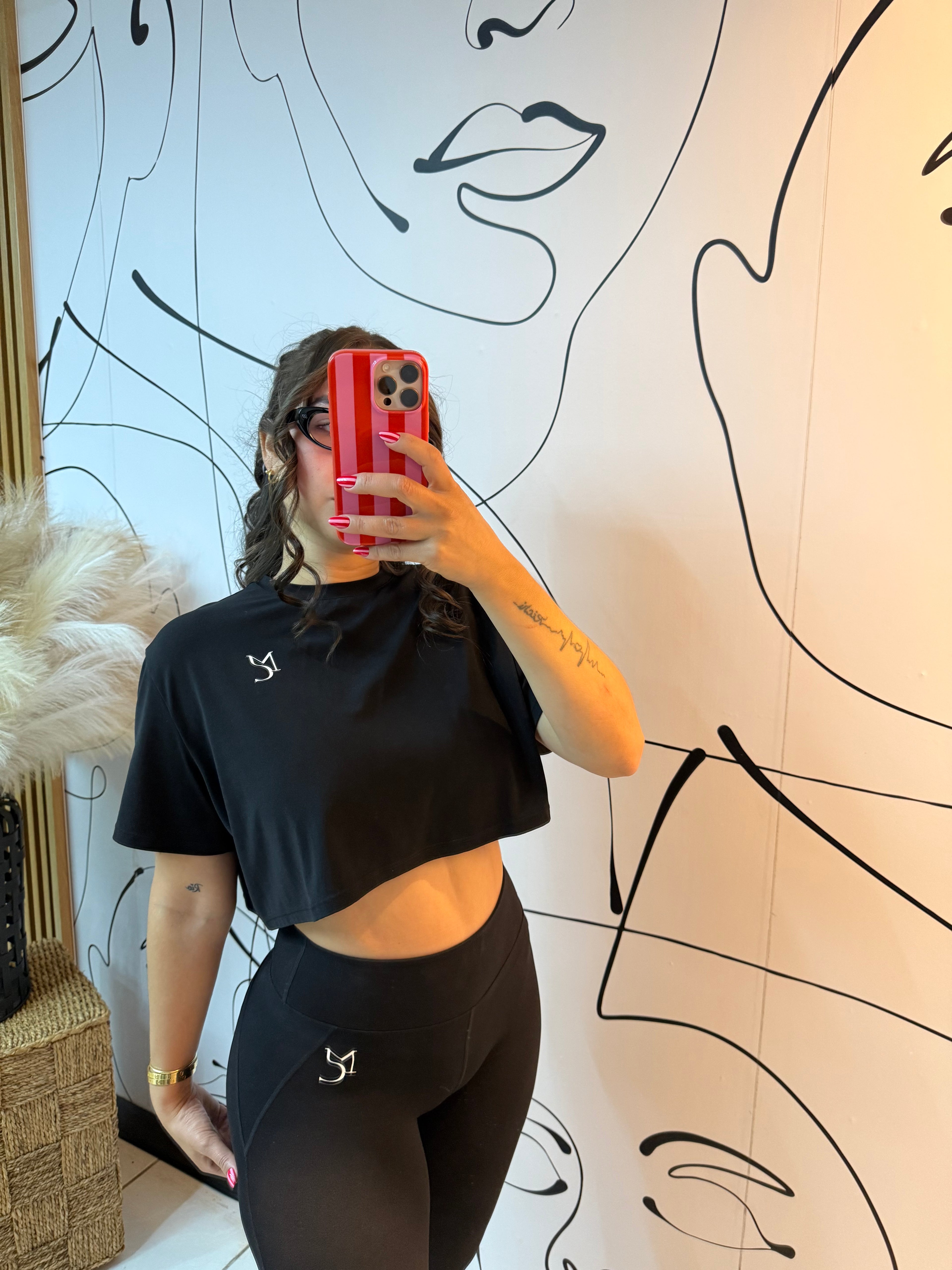MC crop top y leggins