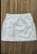 Sequin skirt blanca
