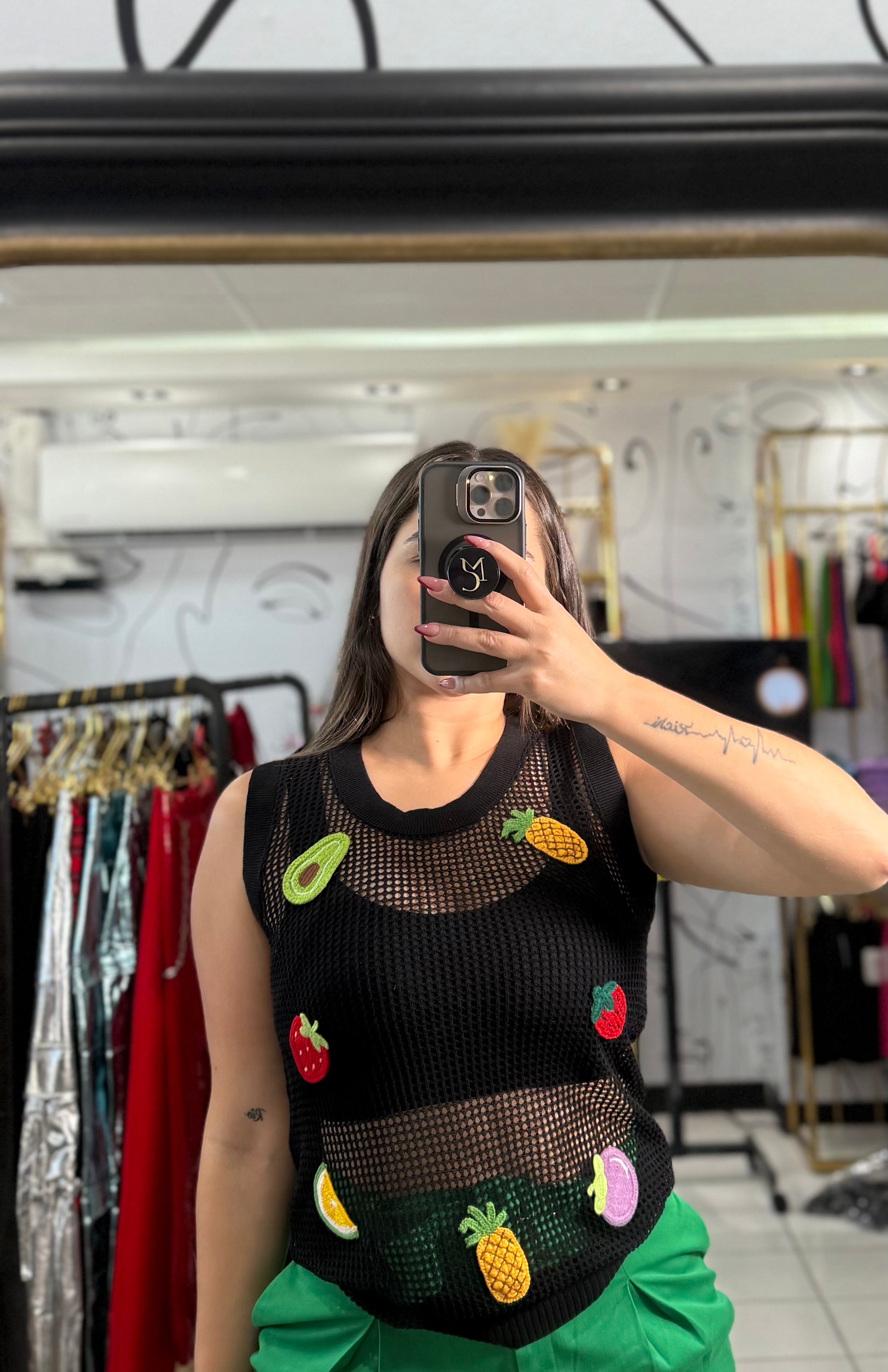 Top de frutas