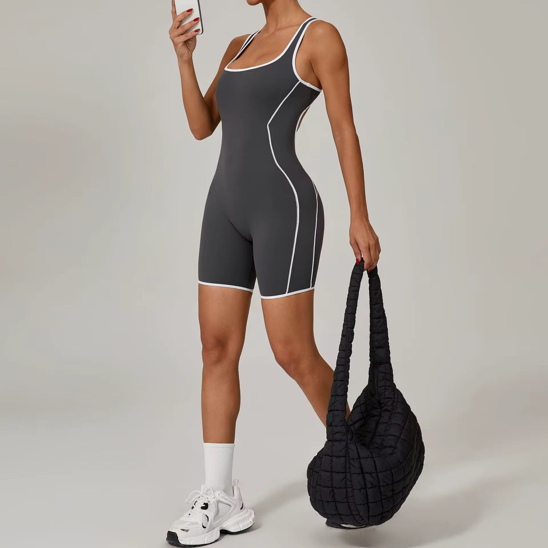 Yoga MC Jumpsuit líneas blancas
