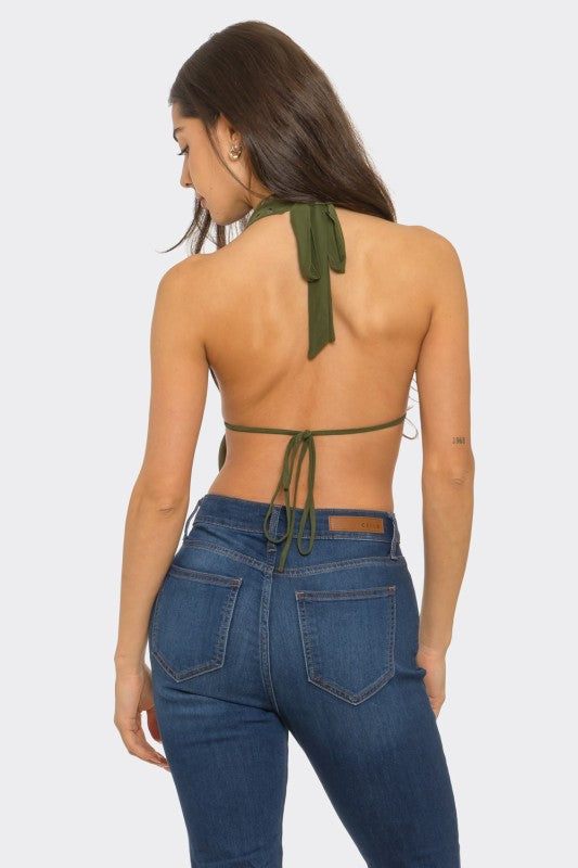 Crop top Olive