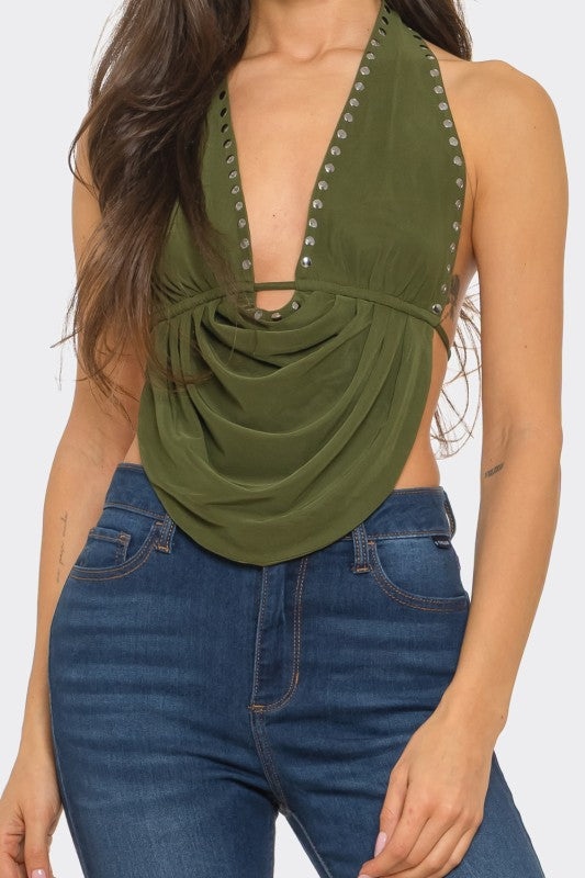 Crop top Olive