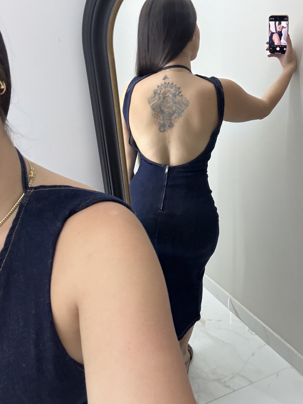Long dress denim (Espalda abierta)