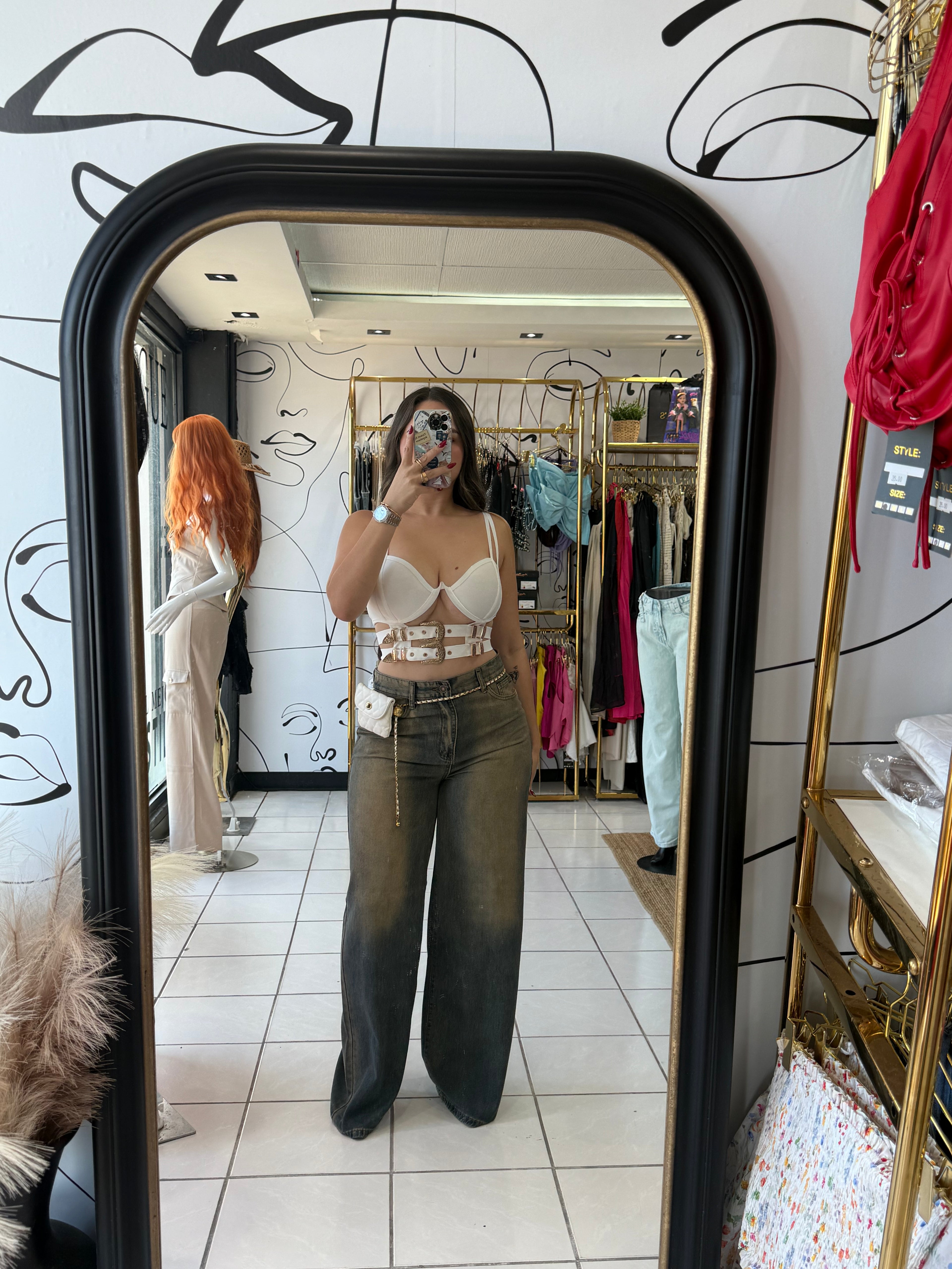 White and Gold top